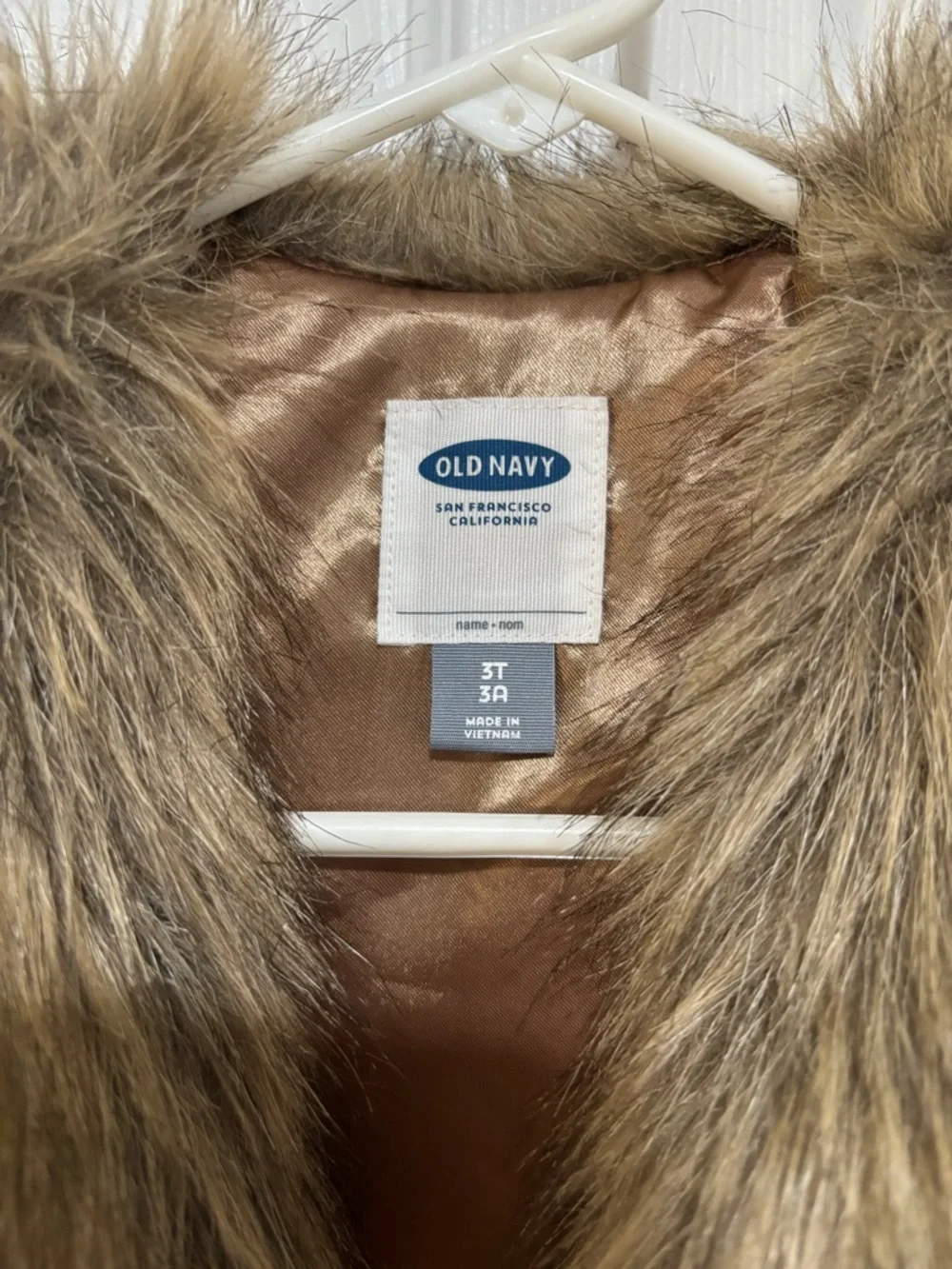 OLD NAVY Faux Fur Lined Vest in Brown